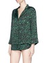 Figure View - Click To Enlarge - 72930 - 'Jude XL' leopard print sateen pyjama top