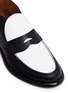 Detail View - Click To Enlarge - ALUMNAE - Leather spectator loafer booties