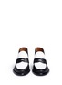 Front View - Click To Enlarge - ALUMNAE - Leather spectator loafer booties