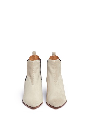 Front View - Click To Enlarge - ALUMNAE - 'Jodhpur' suede Chelsea boots