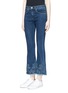 Front View - Click To Enlarge - RAG & BONE - Floral embroidery cropped flared jeans