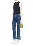 Figure View - Click To Enlarge - RAG & BONE - Floral embroidery cropped flared jeans