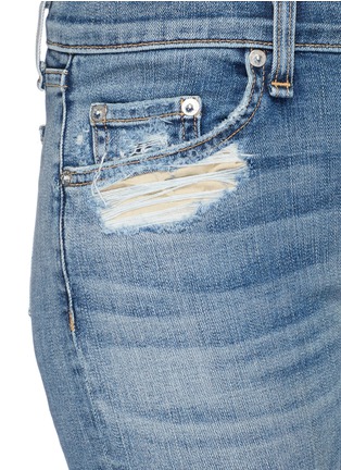 Detail View - Click To Enlarge - RAG & BONE - 'Skinny' staggered hem jeans