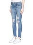 Front View - Click To Enlarge - RAG & BONE - 'Skinny' staggered hem jeans