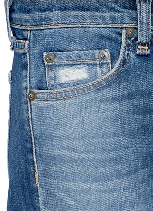 Detail View - Click To Enlarge - RAG & BONE - 'Dre Capri' cutoff distressed slim boyfriend jeans