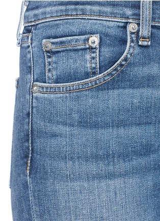 Detail View - Click To Enlarge - RAG & BONE - '10 Inch Capri' let-out cuff cropped skinny jeans