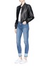 Figure View - Click To Enlarge - RAG & BONE - '10 Inch Capri' let-out cuff cropped skinny jeans
