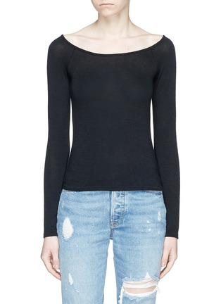 Main View - Click To Enlarge - RAG & BONE - 'Oasis' scoop neck knit top