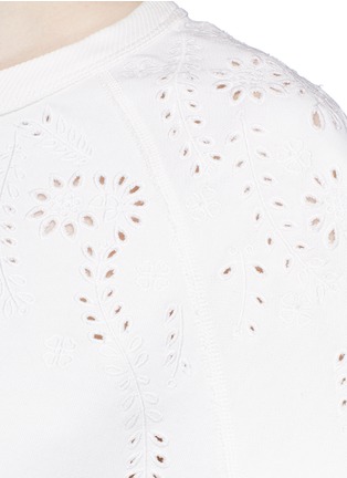 Detail View - Click To Enlarge - RAG & BONE - Cutwork embroidery French terry sweatshirt