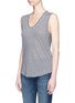 Front View - Click To Enlarge - RAG & BONE - 'Valley' stripe linen-modal tank top