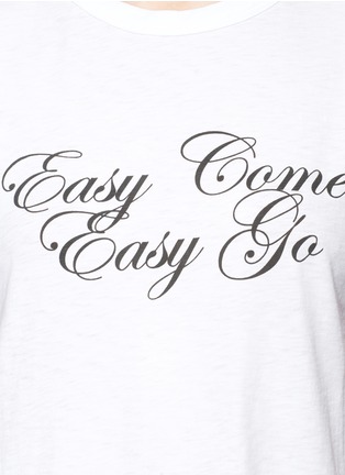 Detail View - Click To Enlarge - RAG & BONE - 'Easy Come Easy Go' print T-shirt