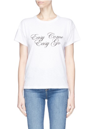 Main View - Click To Enlarge - RAG & BONE - 'Easy Come Easy Go' print T-shirt