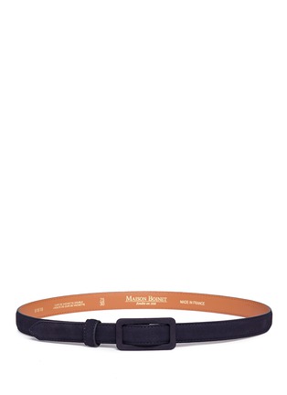 Main View - Click To Enlarge - MAISON BOINET - Cowhide suede skinny belt