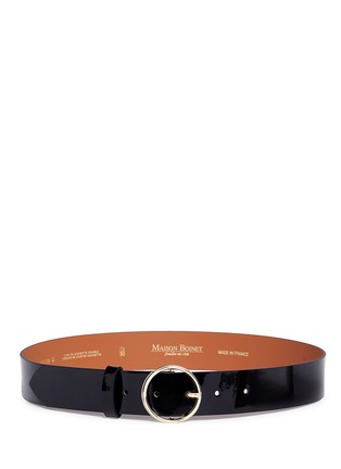 Main View - Click To Enlarge - MAISON BOINET - Patent cowhide leather belt