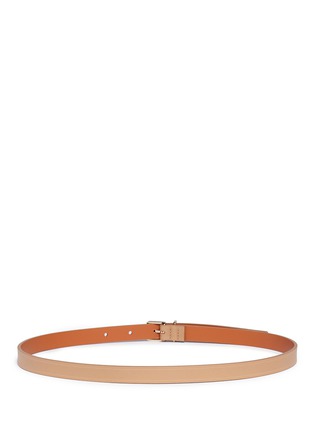 Back View - Click To Enlarge - MAISON BOINET - Cowhide leather skinny belt