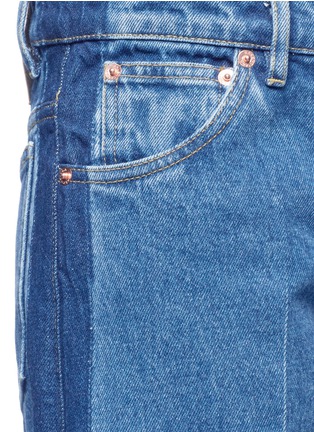 Detail View - Click To Enlarge - BALENCIAGA - 'Rockabilly' side fade wide leg cropped jeans