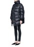 Detail View - Click To Enlarge - BALENCIAGA - 'Outspace' scarf oversize quilted down jacket