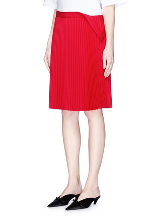 Front View - Click To Enlarge - BALENCIAGA - 'Top to Skirt' pleated skirt