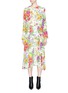 Main View - Click To Enlarge - BALENCIAGA - Floral print leopard jacquard dress