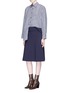 Figure View - Click To Enlarge - BALENCIAGA - Multi styling crepe skirt