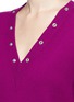 Detail View - Click To Enlarge - BALENCIAGA - Snap button V-neck sweater
