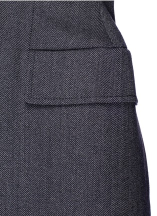 Detail View - Click To Enlarge - BALENCIAGA - 'Hourglass' virgin wool herringbone suiting jacket