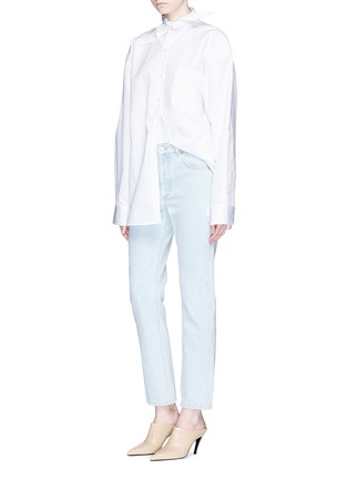 Figure View - Click To Enlarge - BALENCIAGA - Mid rise bleached jeans