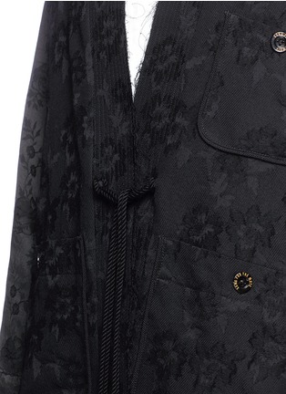Detail View - Click To Enlarge - SONG FOR THE MUTE - Floral jacquard kimono jacket