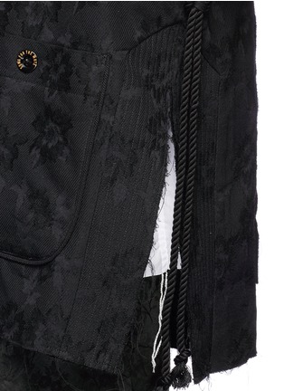 Detail View - Click To Enlarge - SONG FOR THE MUTE - Floral jacquard kimono jacket