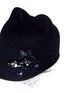Detail View - Click To Enlarge - MAISON MICHEL - 'Jamie' embellished rabbit furfelt cat ear cap