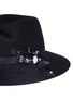 Detail View - Click To Enlarge - MAISON MICHEL - 'Virginie' embellished rabbit furfelt fedora hat