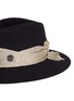 Detail View - Click To Enlarge - MAISON MICHEL - 'Henrietta' metallic band rabbit furfelt fedora hat