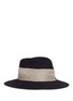 Main View - Click To Enlarge - MAISON MICHEL - 'Henrietta' metallic band rabbit furfelt fedora hat