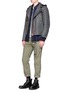 Figure View - Click To Enlarge - SACAI - Ombré check plaid flannel shirt