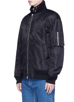 Front View - Click To Enlarge - SACAI - Contrast placket MA-1 bomber jacket