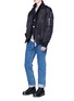 Figure View - Click To Enlarge - SACAI - Contrast placket MA-1 bomber jacket