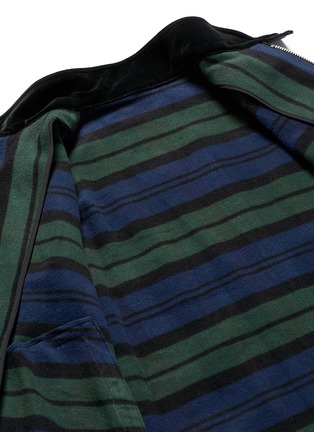 Detail View - Click To Enlarge - SACAI - Check plaid flannel coach jacket