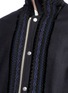 Detail View - Click To Enlarge - SACAI - Ribbon appliqué wool melton coach jacket