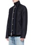 Front View - Click To Enlarge - SACAI - Ribbon appliqué wool melton coach jacket