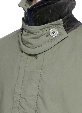 Detail View - Click To Enlarge - SACAI - Oversized hopsack car coat