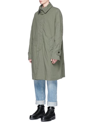 Front View - Click To Enlarge - SACAI - Oversized hopsack car coat