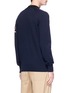 Back View - Click To Enlarge - SACAI - Paisley embroidered wool sweater