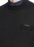 Detail View - Click To Enlarge - SACAI - Contrast collar wool sweater