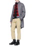 Figure View - Click To Enlarge - SACAI - Contrast collar wool sweater