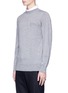 Front View - Click To Enlarge - SACAI - Contrast collar wool sweater