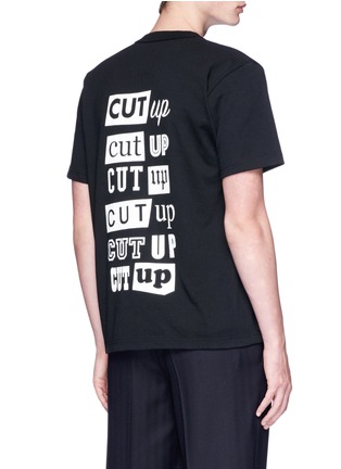 Back View - Click To Enlarge - SACAI - 'Cut up' print T-shirt
