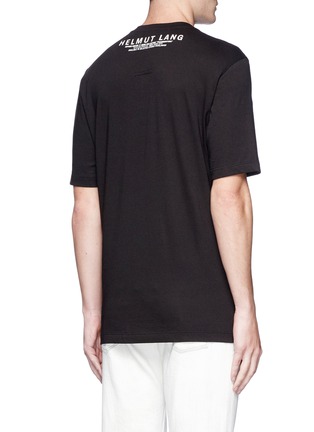 Back View - Click To Enlarge - HELMUT LANG - 'Ghost Face' print T-shirt