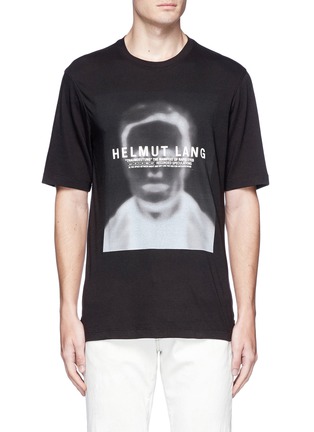Main View - Click To Enlarge - HELMUT LANG - 'Ghost Face' print T-shirt