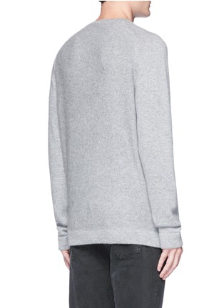 Back View - Click To Enlarge - HELMUT LANG - Overlapping strap cashmere sweater