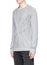 Front View - Click To Enlarge - HELMUT LANG - Overlapping strap cashmere sweater